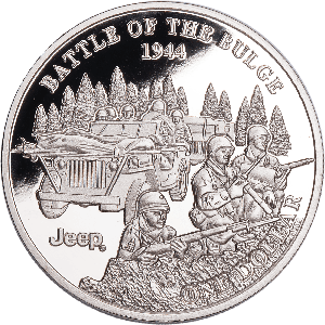 2025 Jeep® Brand Battles of WWII Liberia $1 Series - Battle of the Bulge Main Image