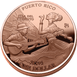 2024 Liberia 5 oz. Copper $1 U.S. Territories, Puerto Rico Main Image