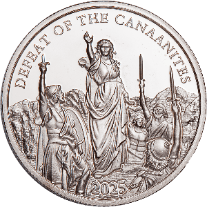 2025 Niue Half Dollar Bible Stories - Defeat of the Canaanites Main Image