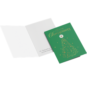 Christmas Gold Greeting Card Main Image