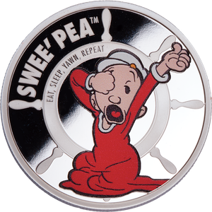 2025 Ascension Island Silver-Plated $2 Popeye® - Swee'Pea Main Image