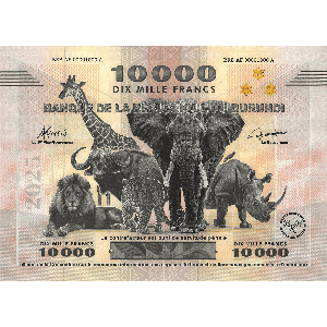 ND (2025) Burundi 10,000 Francs Bank Note Main Image