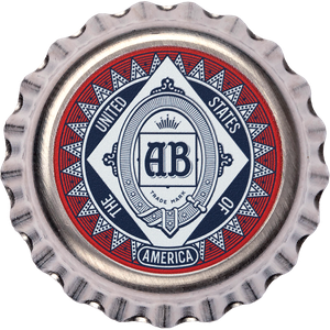 Budweiser Silver Bottle Cap - Anheuser-Busch Main Image