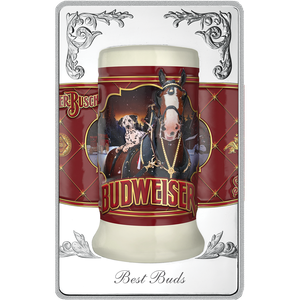 Budweiser White Brass Stein Bar - Best Buds Main Image
