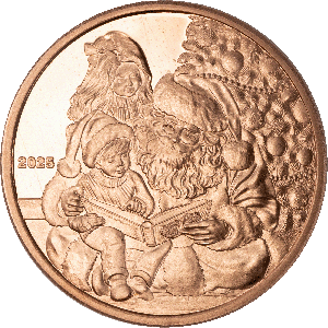 2025 Story Time with Santa 1 oz. Copper Round Main Image