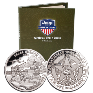 2025 Jeep Battles of WWII Liberia $1 Series - Pearl Harbor with Folder Main Image