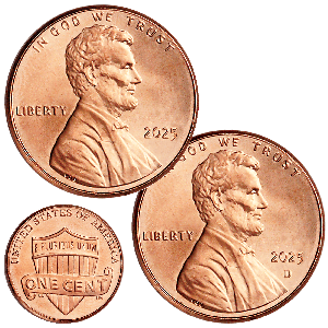 2025 P&D Lincoln Cents Main Image