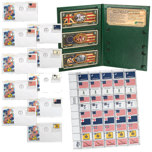 Historic Flags & Stamp Set Main Image