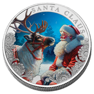2024 Cameroon 1 oz. Silver Santa & Reindeer Main Image