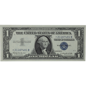 1957B $1 Silver Certificate, Star Note CUNC Main Image