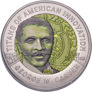 2021 Ghana Titanium 2 Cedis Titans of American Innovation - George W. Carver Main Image