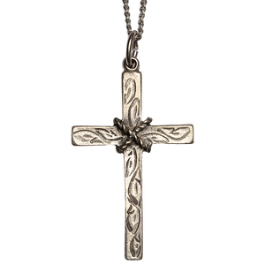 Pewter Cross Necklace Main Image