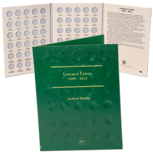 1999-2025 Lincoln Cent Folder with Anniversary Spaces Main Image