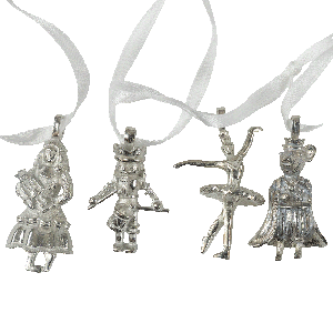 Nutcracker Pewter Ornament Set Main Image