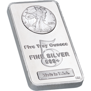 5 oz. Liberty Walking Silver Bar Main Image