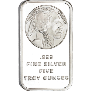 5 oz. Silver Buffalo & Indian Bar Main Image