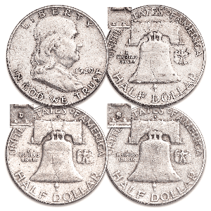 1949-1963 All-Mint Franklin Half Dollar Set Main Image