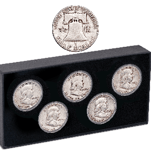 Complete 1949-1954 "S" Mint Franklin Half Dollar Set Main Image