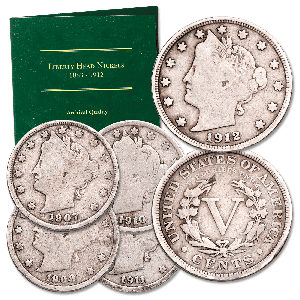 1907-1912 Liberty Nickel Set with Folder Main Image