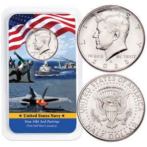 2025 Kennedy Half Dollar in U.S. Navy Showpak Main Image