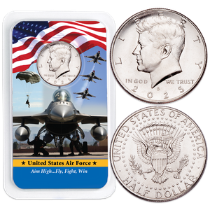 2025 Kennedy Half Dollar in U.S. Air Force Showpak Main Image