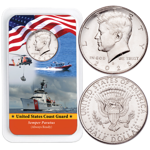 2025 Kennedy Half Dollar in U.S. Coast Guard Showpak Main Image