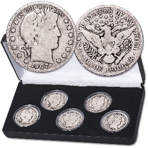 1907-1911 Barber Half Dollar Set Main Image