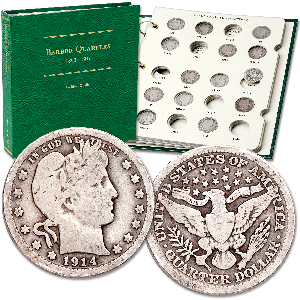 1892-1916 Year Set of Barber Quarters Main Image