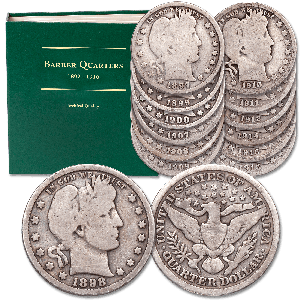 1897-1916 Silver Barber Quarter Set with Album Main Image