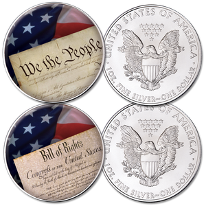 2021 Colorized Patriot Silver American Eagle Set | Littleton Coin Company
