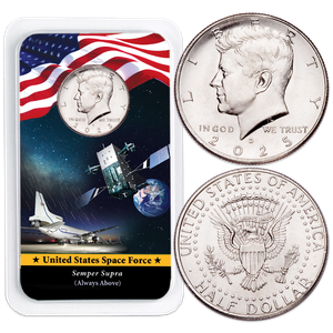 2025 Kennedy Half Dollar in U.S. Space Force Showpak Main Image