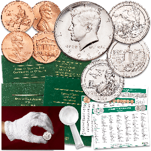 Deluxe Coin Collecting Starter Kit with Folders Main Image
