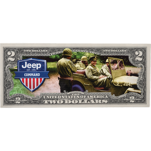 Colorized Jeep® Brand $2 Federal Reserve Note Command Main Image