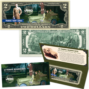 General Patton's "Jeep" $2 Note with Holder Main Image