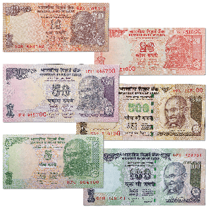 2005-2018 India Note Gandhi Set Main Image