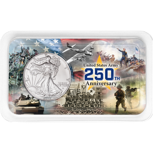 2025 American Silver Eagle U.S. Army 250th Anniversary Showpak Main Image