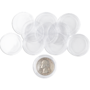 Ten Quarter Coin Capsules (24mm) Main Image