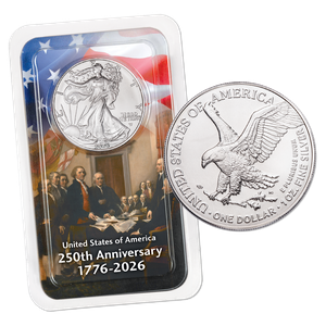 2026 American Silver Eagle in USA Anniversary Showpak