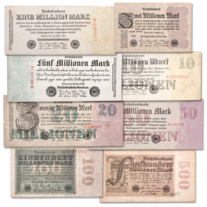 1923 German Hyperinflation Note Set Main Image