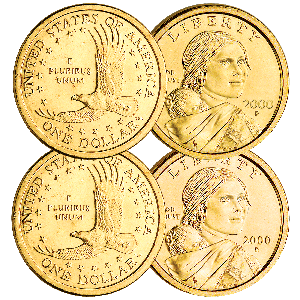 2000 Sacagawea Dollar P&D Set Main Image