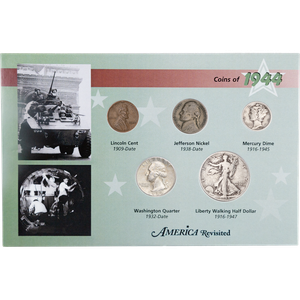 1944 WWII Silver Year Set (5 coins) Main Image