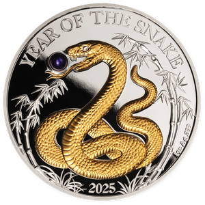 2025 Vanuatu 1 oz. Silver 20 Vatu Lunar Year of the Snake Main Image