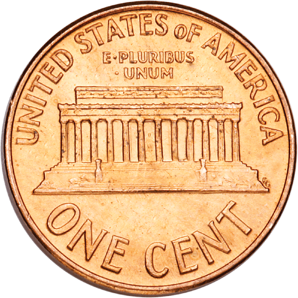 Lincoln Head Cent, Memorial reverse