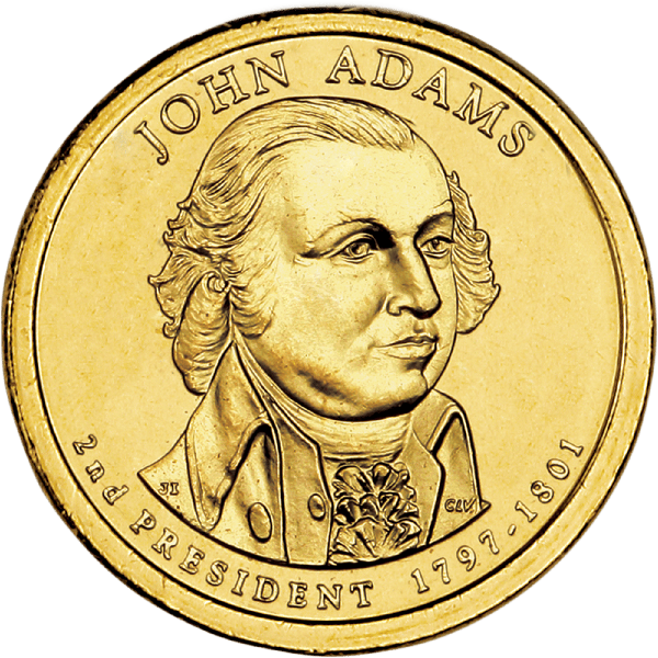 2007 John Adams Presidential dollar design
