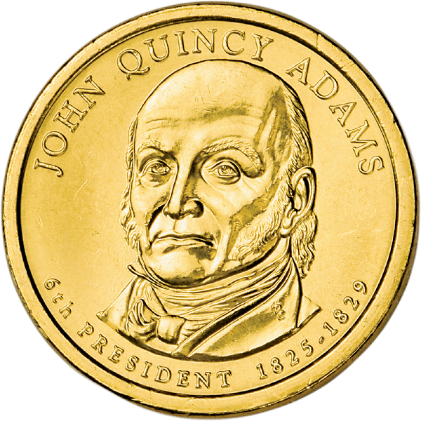 2008 John Quincy Adams Presidential dollar design
