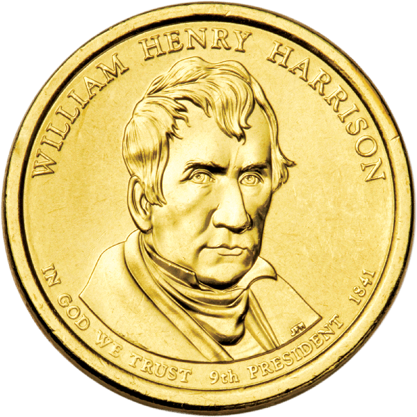 2009 William Henry Harrison Presidential dollar design