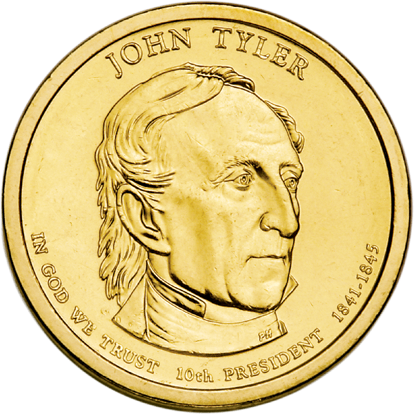 2009 John Tyler Presidential dollar design