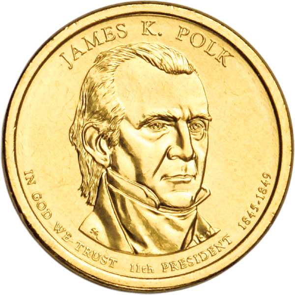 2009 James K. Polk Presidential dollar design
