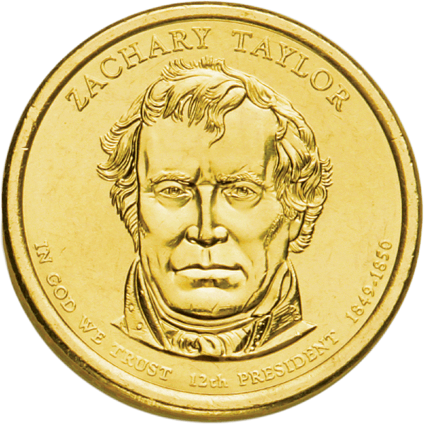 2009 Zachary Taylor Presidential dollar design