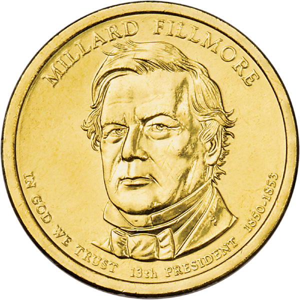 2010 Millard Fillmore Presidential dollar design
